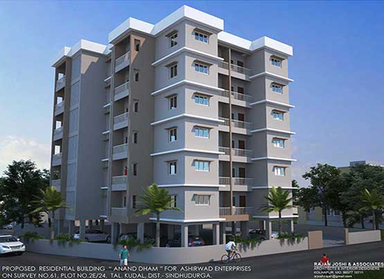 Residential Commercial Architects in Kolhapur | Anand Dham Residential Building