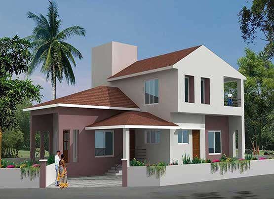 Residential Commercial Architects in Kolhapur | Bungalow At Kudal For Shri Prasad Dabolkar